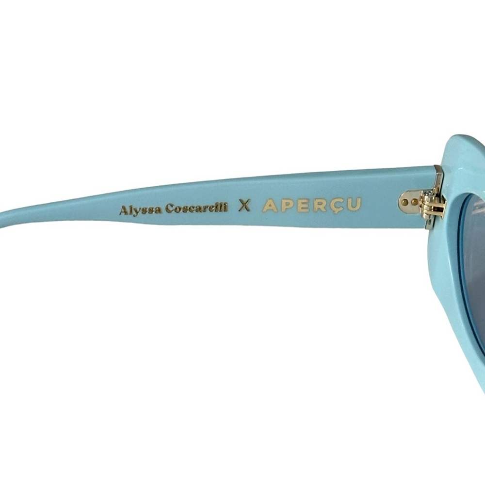 Apercu X Alyssa 01 Sky Blue Sunglasses - Picture 8 of 10